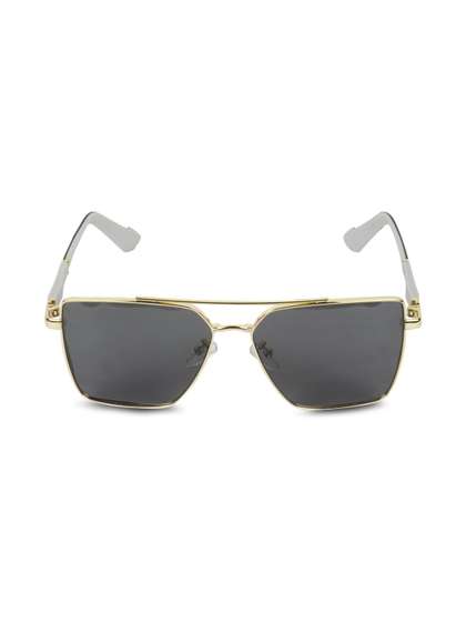 ERMINIO PALAMINO
                        Unisex Grey Lens & Gold-Toned Square
                        Sunglasses with
