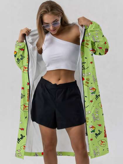 CAMISON Women Printed
                      Rain Jacket