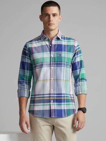 Allen Solly Sports
                        Fit Checked Pure Cotton Causal Shirt