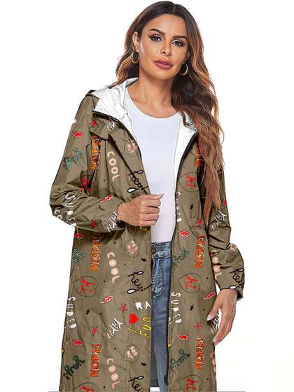 CAMISON Women
                        Printed Rain Jacket