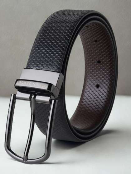 MAVEN OAKLEY Men
                    Textured Leather Reversible Belt