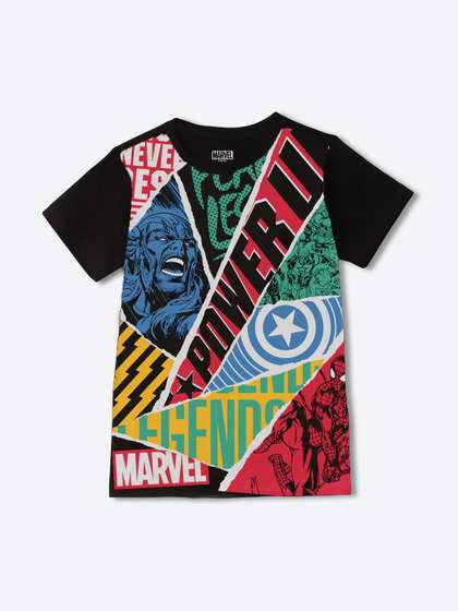 Wear Your Mind Boys
                    Avengers Printed T-shirt