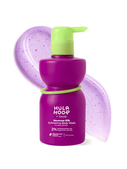 FoxTale Hula Hoop
                        Exfoliating Body Wash to Exfoliate &
                        Smoothen - 250ml