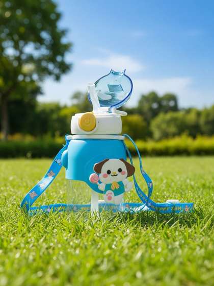 ZUZUVI Purple & Blue
                    Single Plastic Cartoon Characters Water Bottle