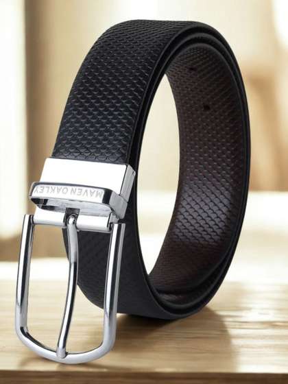 MAVEN OAKLEY Men
                    Textured Leather Reversible Belt
