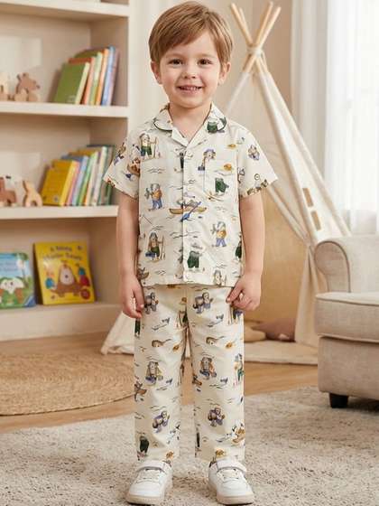 The Magic Wand Unisex
                    Kids Printed Night suit