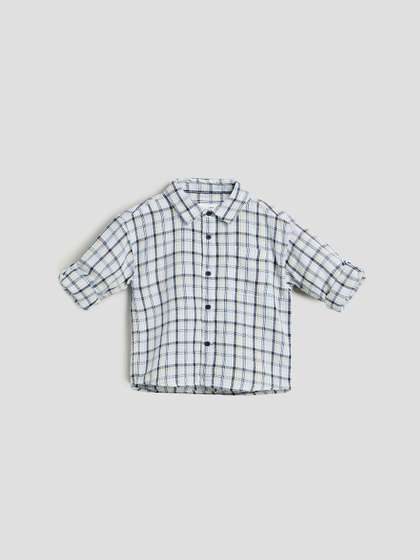 Juniors by
                          Babyshop Boys Gingham Checks Checked Casual
                          Shirt