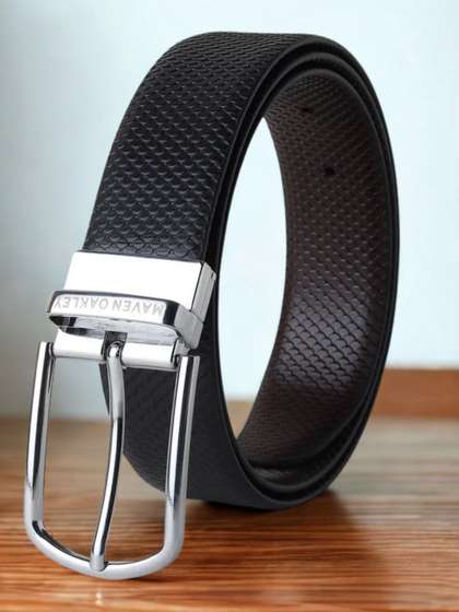 MAVEN OAKLEY Men
                    Textured Leather Reversible Belt