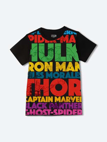 Wear Your Mind Boys
                    Avengers Printed T-shirt