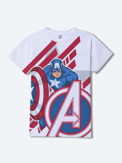 Wear Your Mind Boys
                    Avengers Printed T-shirt