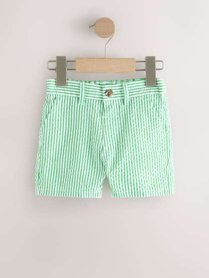 NEXT Boys Striped Pure
                    Cotton Chino Shorts