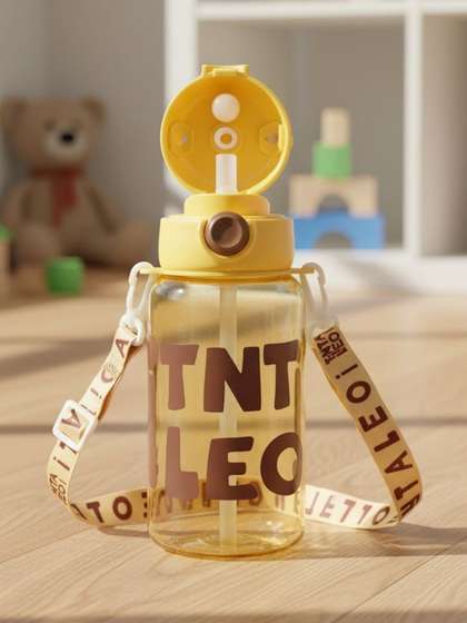 ZUZUVI Yellow &
                    Brown Single Plastic Cartoon Characters Water
                    Bottle