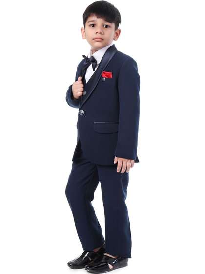 Huggle Boo Navy Blue
                    Tuxedo Suit Set - 5 Piece