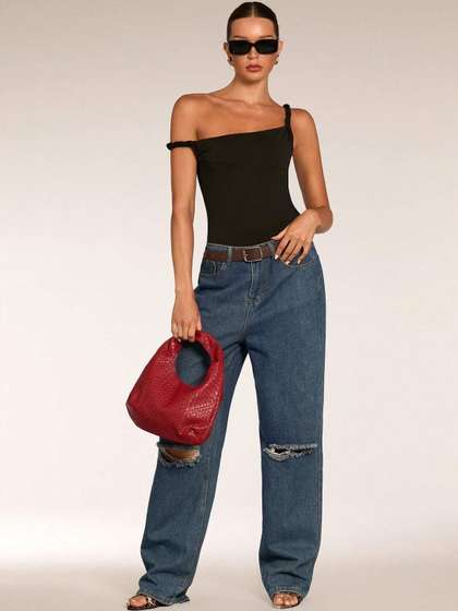StyleCast Shoulder
                          Straps Bodysuit