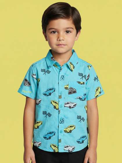 Nauti Nati Boys Classic
                    Printed Casual Shirt