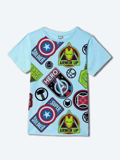 Wear Your Mind Boys
                    Avengers Printed T-shirt