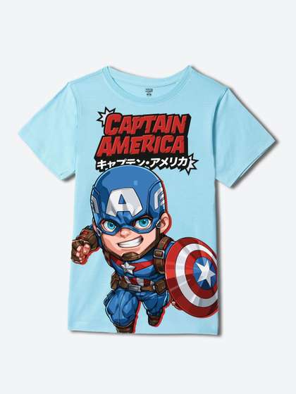 Wear Your Mind Boys
                      Avengers Printed T-shirt
