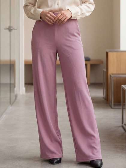 Selvia Edge Women
                          Straight Fit Easy Wash Trousers