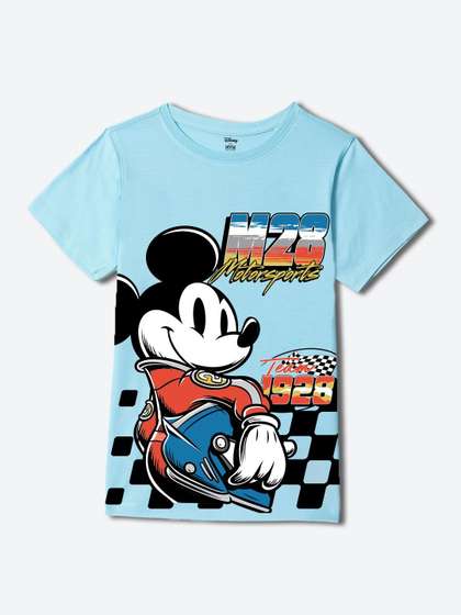 Wear Your Mind Boys
                    Mickey Mouse Printed T-shirt