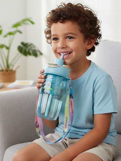 ZUZUVI Blue Single
                    Plastic Cartoon Characters Water Bottle