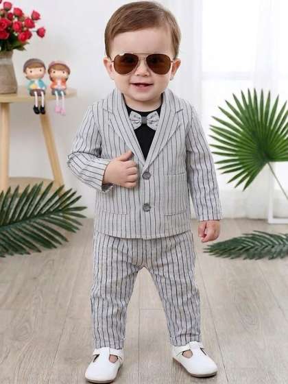 Vaghasiya Boys Striped
                    Clothing Set