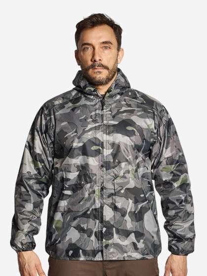 Decathlon Printed
                        Hunting Light Waterproof Jacket Camo 100