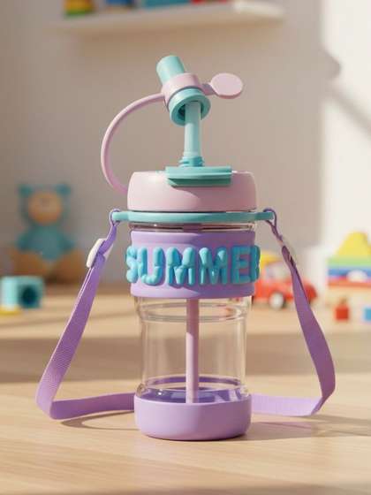 ZUZUVI Purple & Blue
                    Single Plastic Cartoon Characters Water Bottle