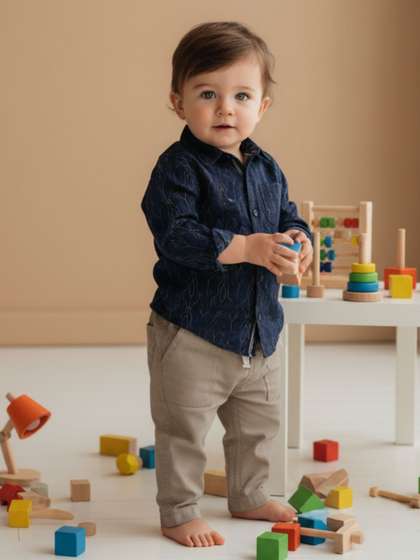 Gini And Jony
                          Infants Boys Cotton Shirt