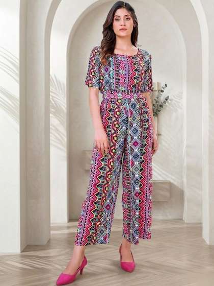 KALAMIR Printed Basic
                      Jumpsuit