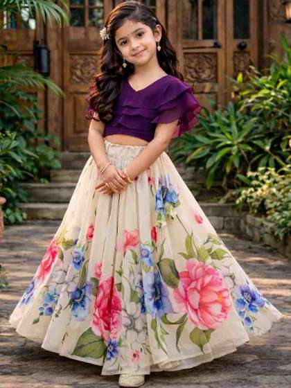 BAESD Girls
                    Semi-Stitched Lehenga &