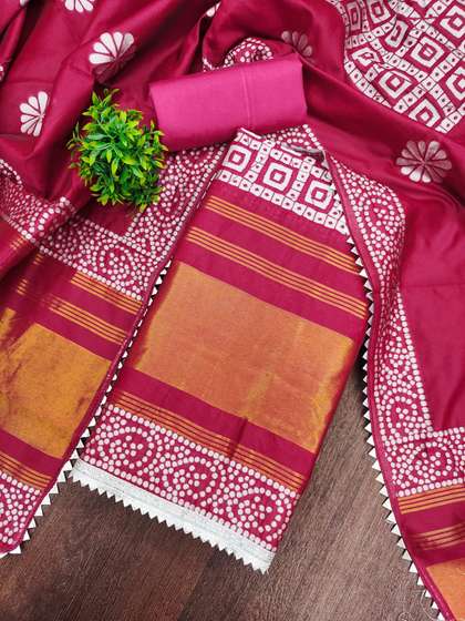 Rangtulika Ethnics
                        Printed Unstitched Dress Material
