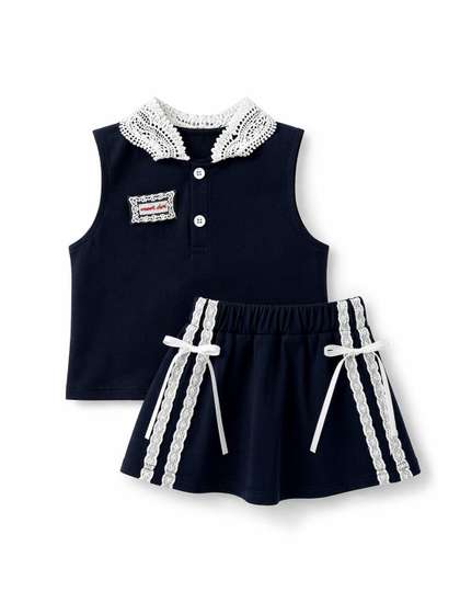 YK Girls T-shirt with
                    Skirt
