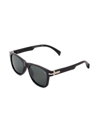 HEXXA Unisex Black Lens
                    & Black Wayfarer Sunglasses with