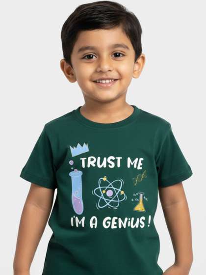 Orange Sugar Kids
                    Typography Printed T-shirt