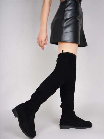 The Roadster
                        Lifestyle Co Women Round Toe Slip-On Regular
                        Boots