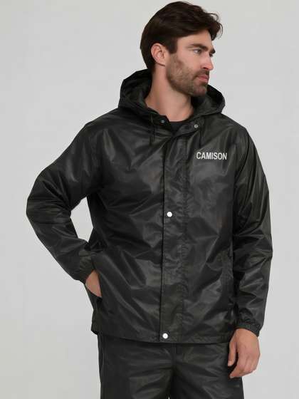 CAMISON Waterproof
                          Hooded Rain Jacket