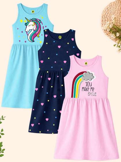 YK Print A-Line Dress
