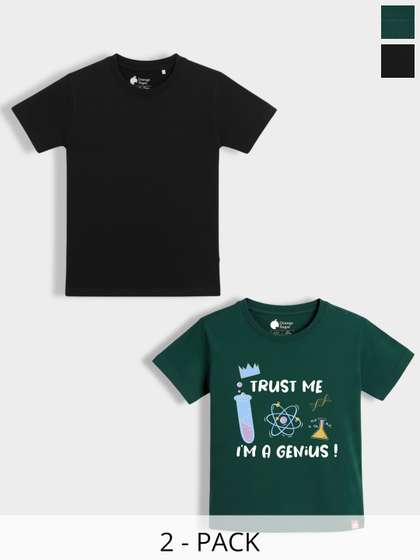 Orange Sugar Kids
                    Typography 2 Printed T-shirt