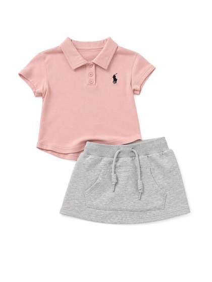 YK Girls T-shirt with
                    Skirt