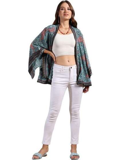 GALE GIRLS Women
                      Printed Bohemian Shrug