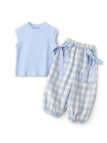 YK Girls Top with
                    Trousers