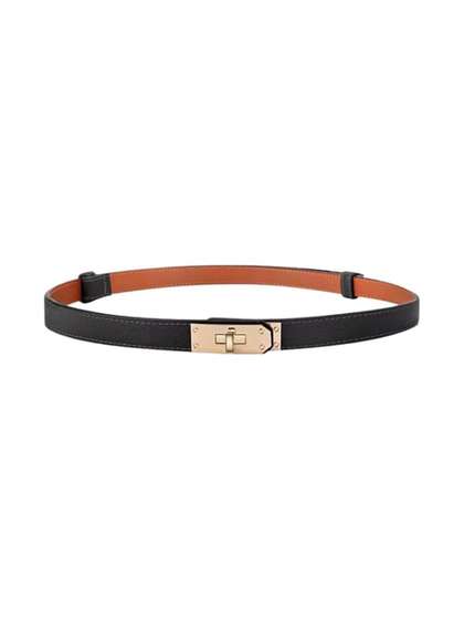 Elleivry Unisex Solid
                    Leather Belt