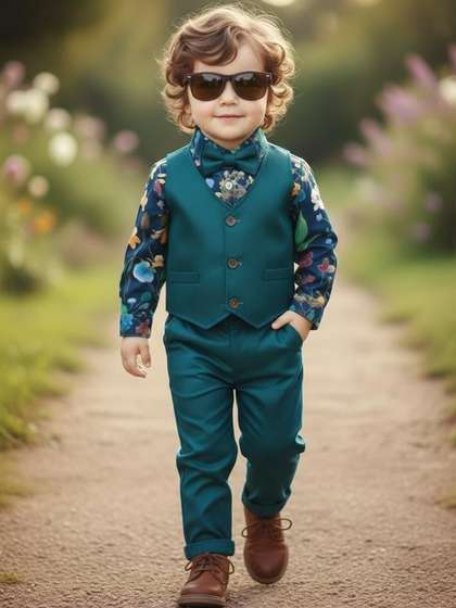 POOJATEX Boys Printed
                    Clothing Set