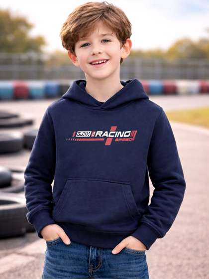 Gini and Jony Boys
                    Printed Hooded Sweatshirt