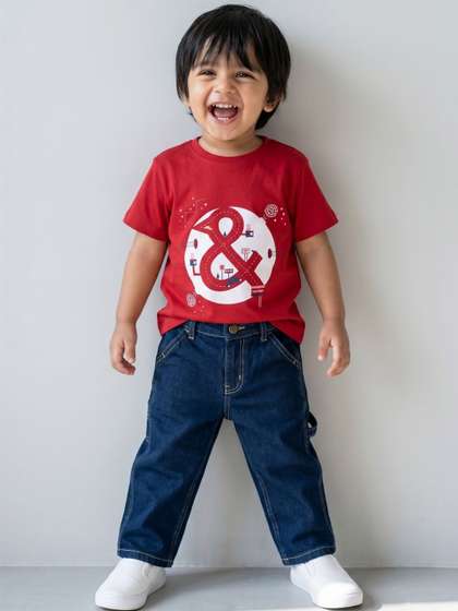 TALES & STORIES Boys
                    Printed T-shirt with Trousers