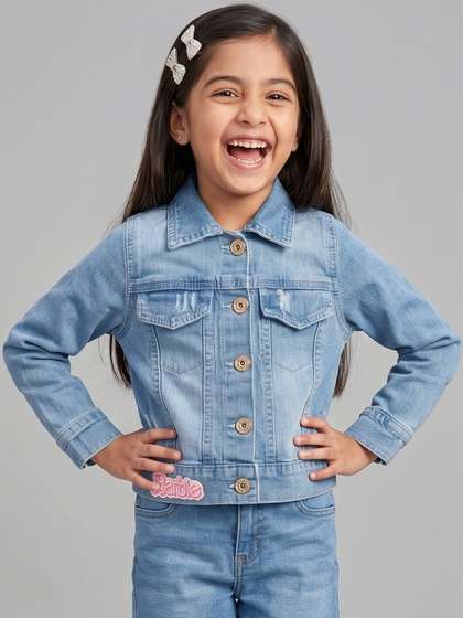 Tiny Girl Girls Brand
                    Logo Denim Jacket