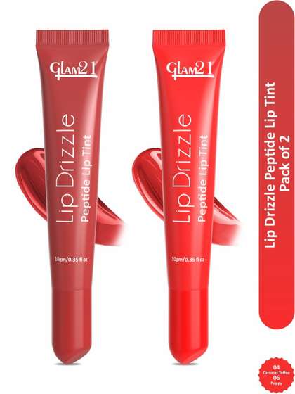 GLAM21 Set Of 2 Lip
                        Drizzle Peptide Lip Tint - 10 g Each - Caramel
                        Toffee