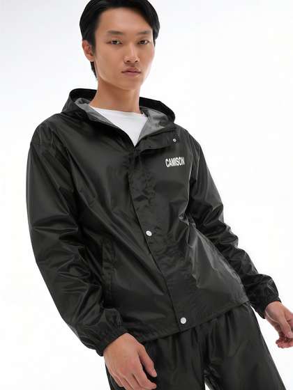 CAMISON Waterproof
                        Hooded Rain Jacket