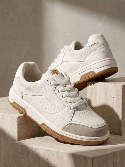Cantabil Men
                          Perforations PU Sneakers