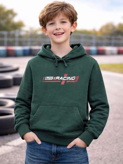 Gini and Jony Boys
                      Printed Hooded Sweatshirt